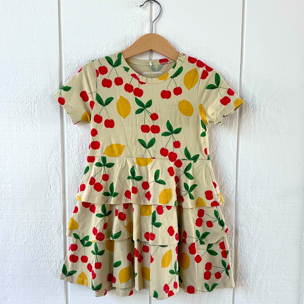 Mini Rodini cherry lemon 🍒 🍋 dress